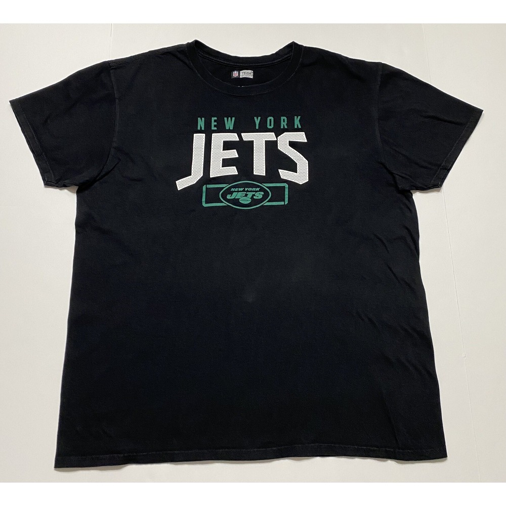 NFL Mens T-Shirt Size‎ XL New York Jets Football Short Sleeve Black Graphic Logo